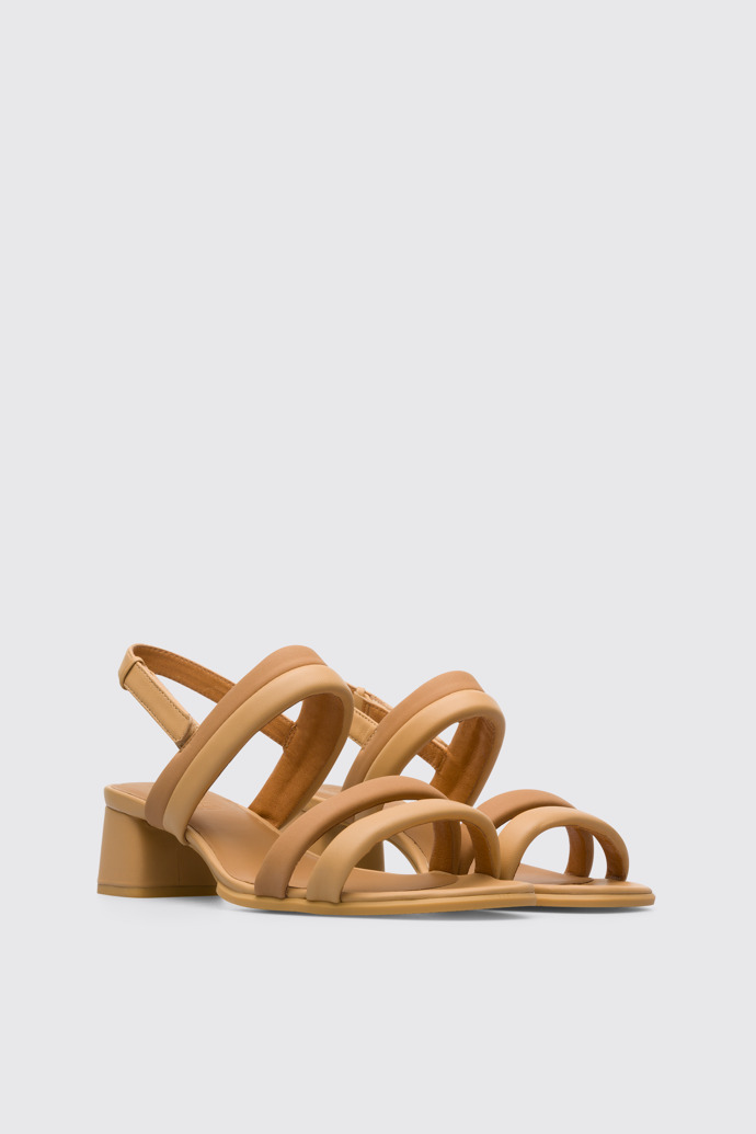 Front view of Katie Women's nude sandal