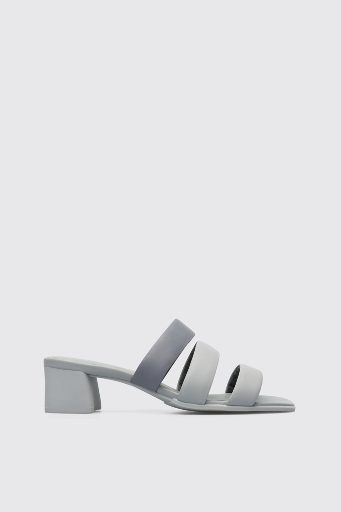 Side view of Katie Women’s gray sandal