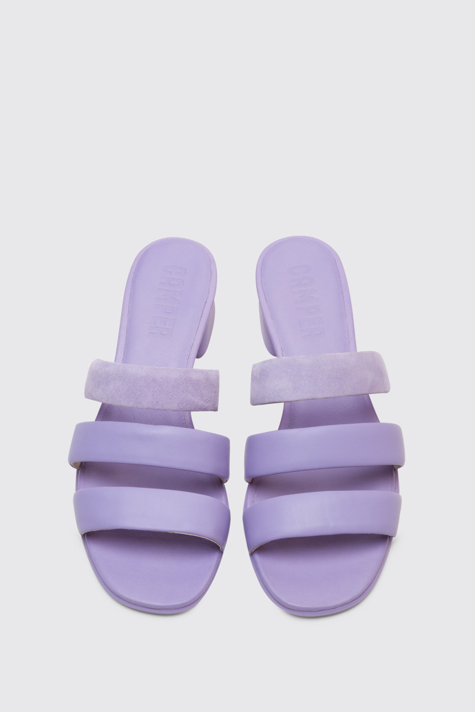 Overhead view of Katie Women’s pastel violet sandal