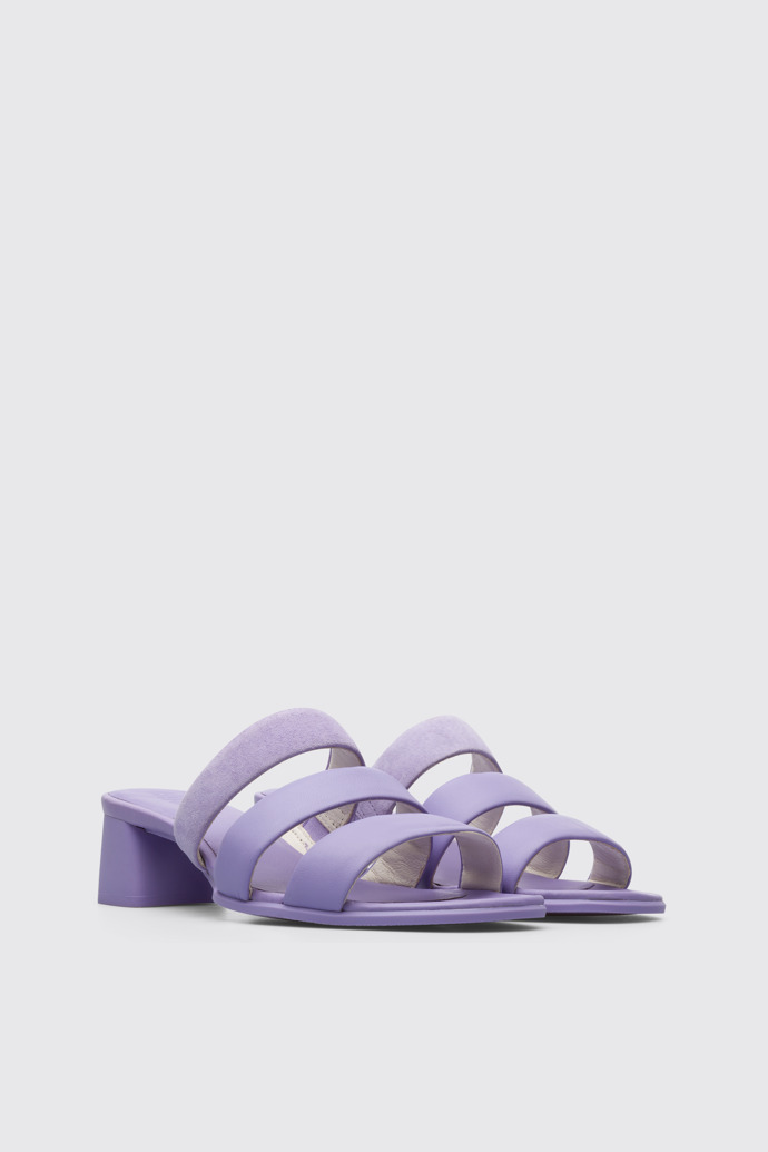 Front view of Katie Women’s pastel violet sandal