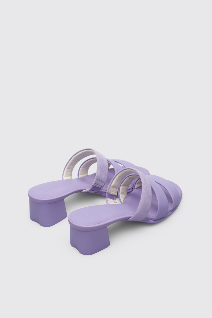 Back view of Katie Women’s pastel violet sandal
