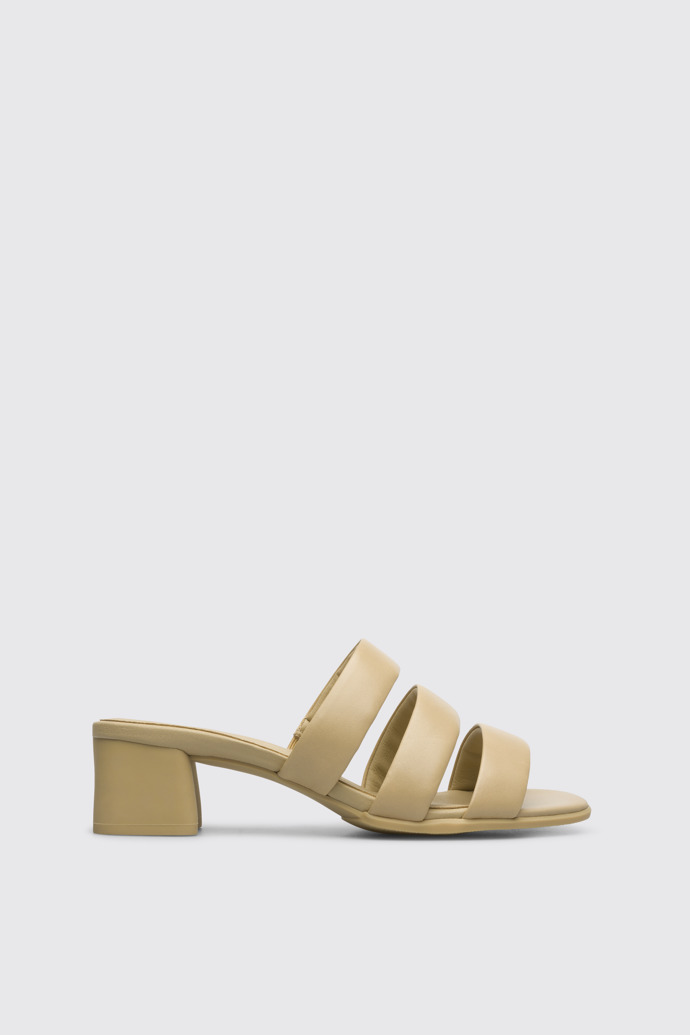 Side view of Katie Women’s beige sandal