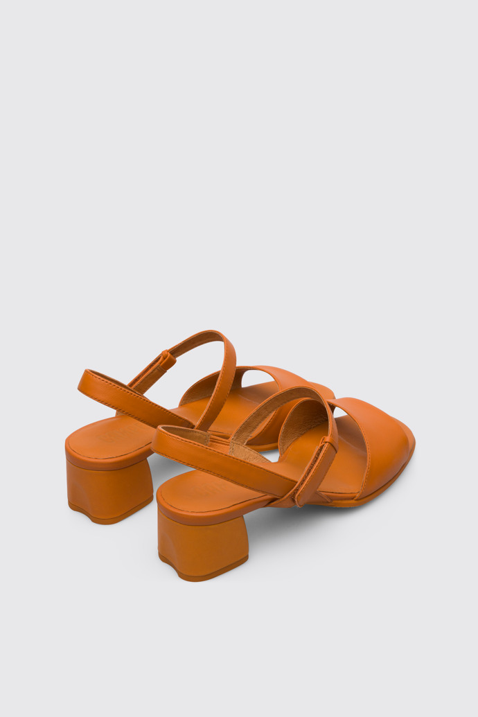 Back view of Katie Women’s dark orange strappy sandal