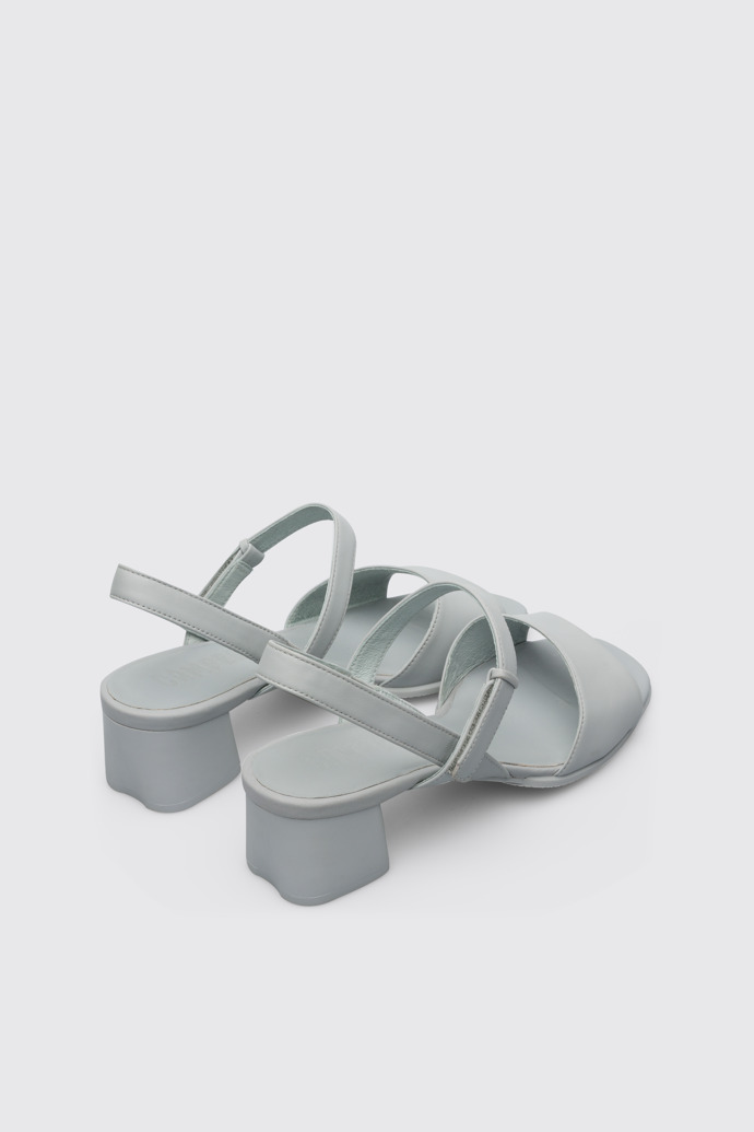 Back view of Katie Women’s light gray strappy sandal