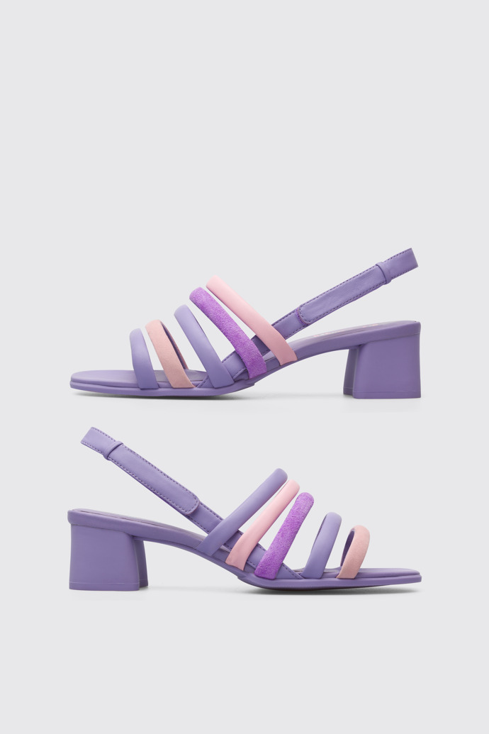 Side view of Twins Women’s multi-colored sandal