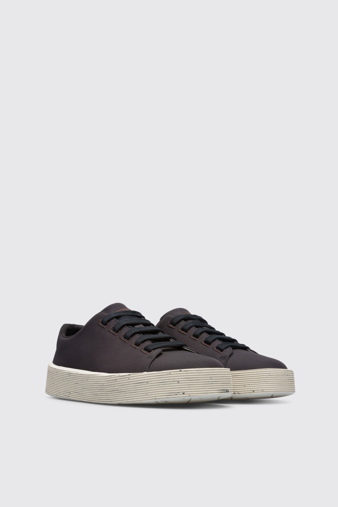 Front view of Courb Black sneaker for women