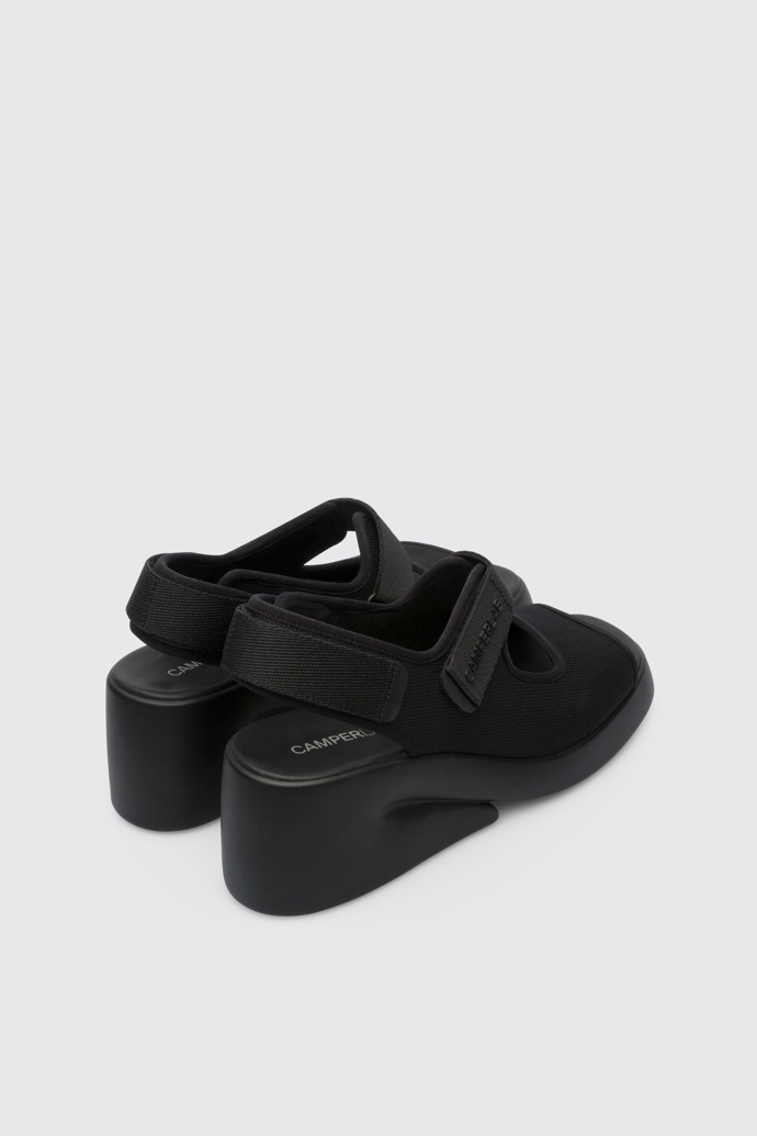 Back view of Kaah Black women's sandal