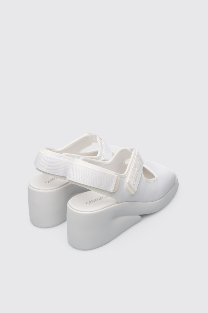 Back view of Kaah Women's white sandal