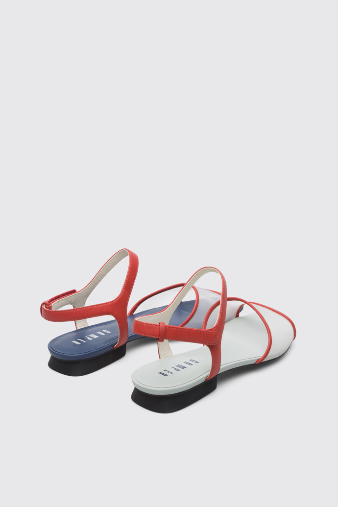 Back view of Twins Modern multi-colored TWINS sandal