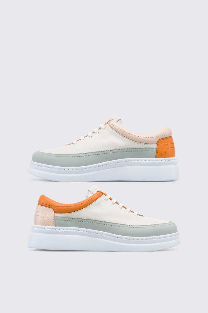 Twins Sneaker blanca con detalles de color para mujer