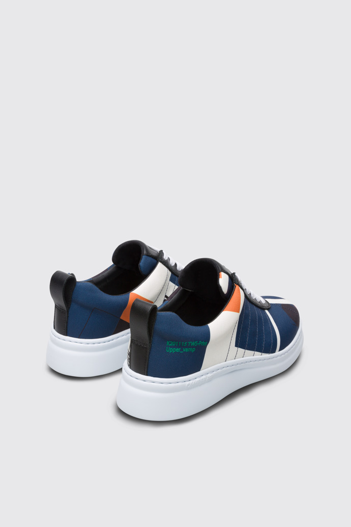 Back view of Twins Multi-colored TWINS sneaker for women