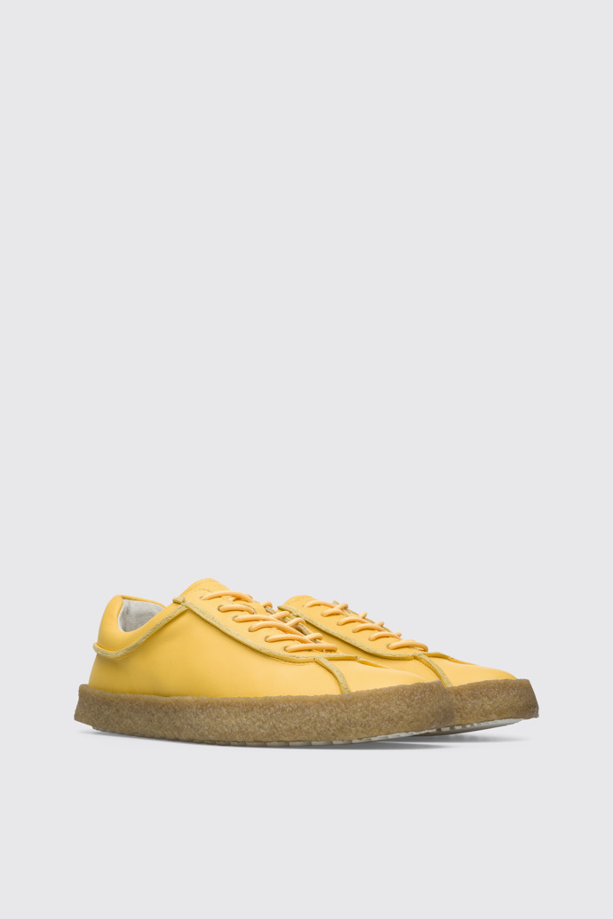 Front view of Bark Yellow shoe for women