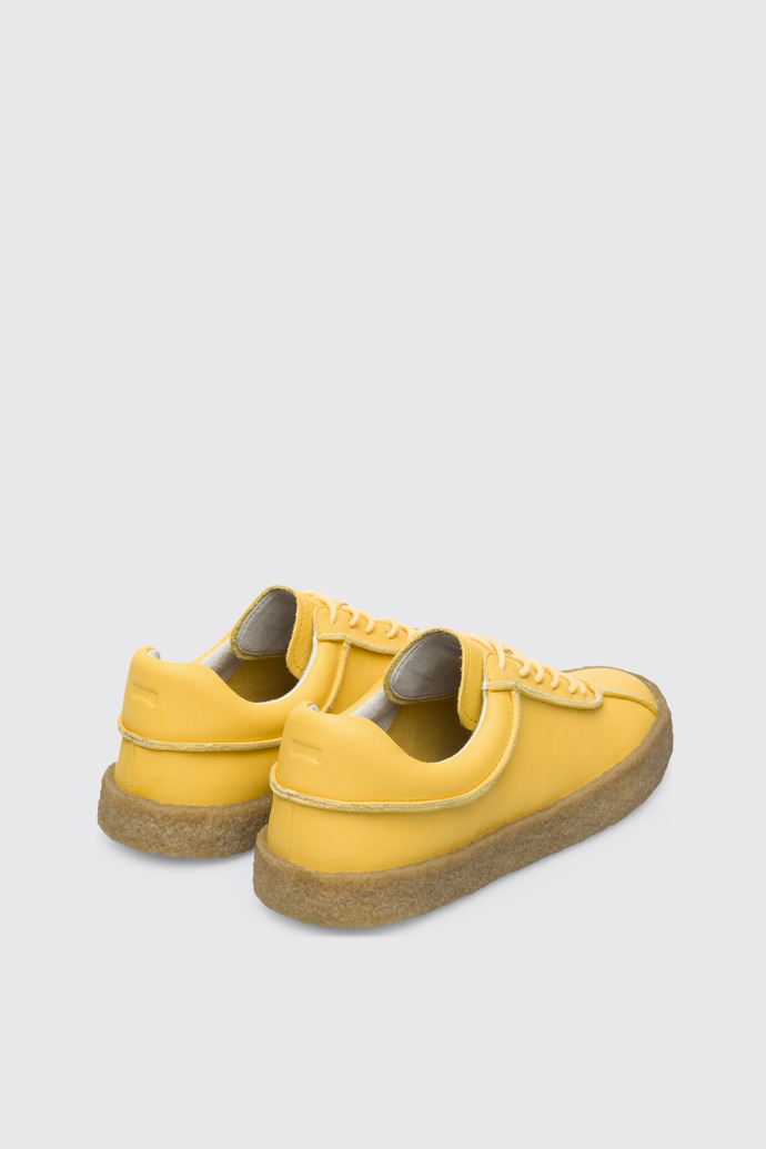 Back view of Bark Yellow shoe for women