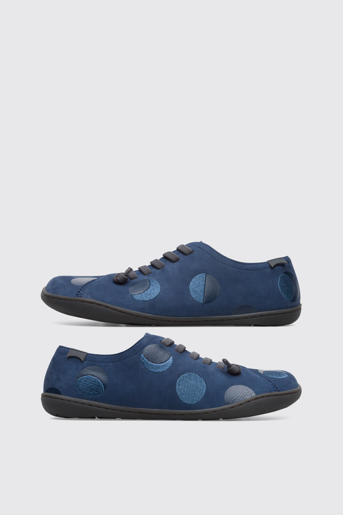 Side view of Twins Blue TWINS shoe for women