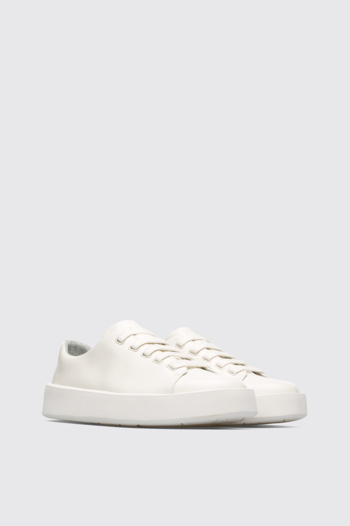 Front view of Courb Women's white sneaker