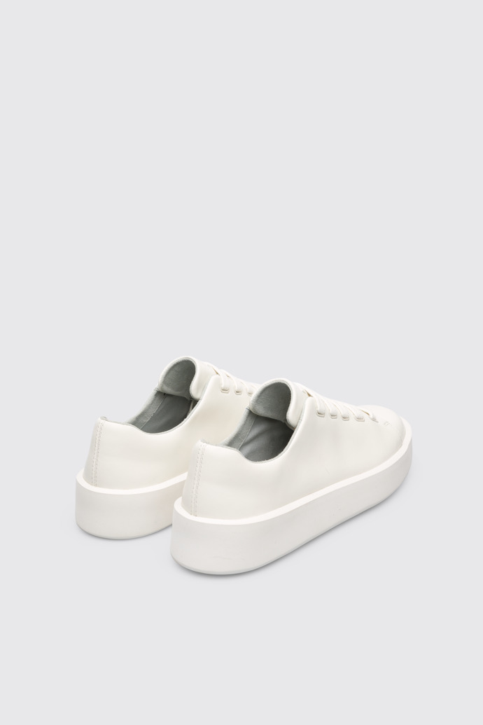 Back view of Courb Women's white sneaker