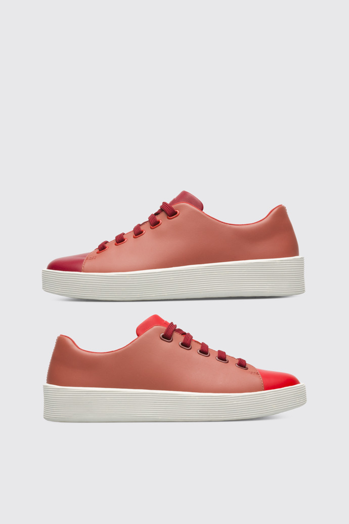 Side view of Twins Multicolored sneaker for women