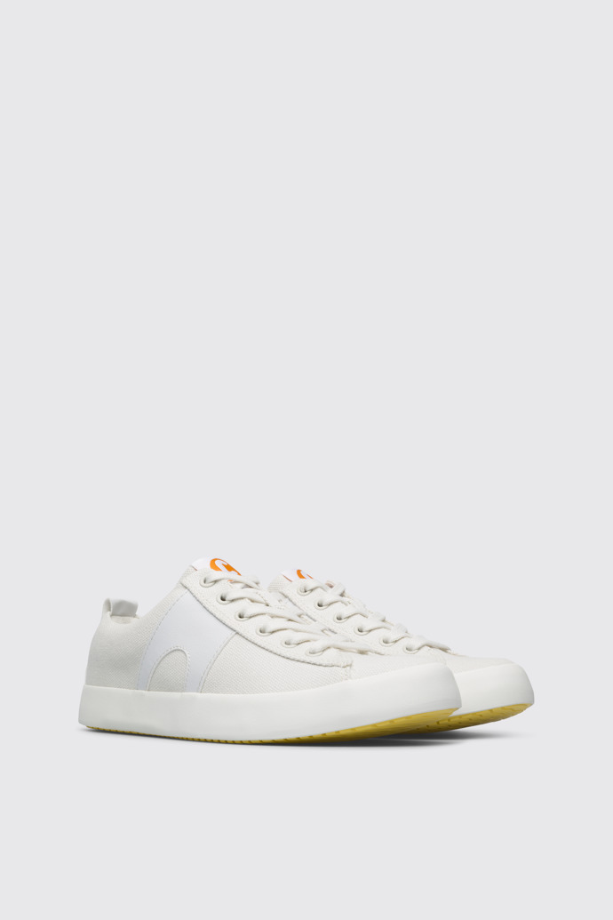 Front view of Imar White sneaker for women