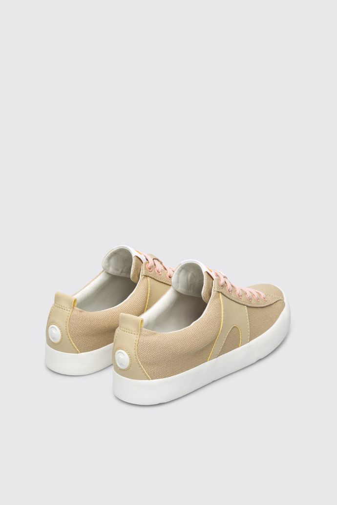 Back view of Imar Beige sneaker for women