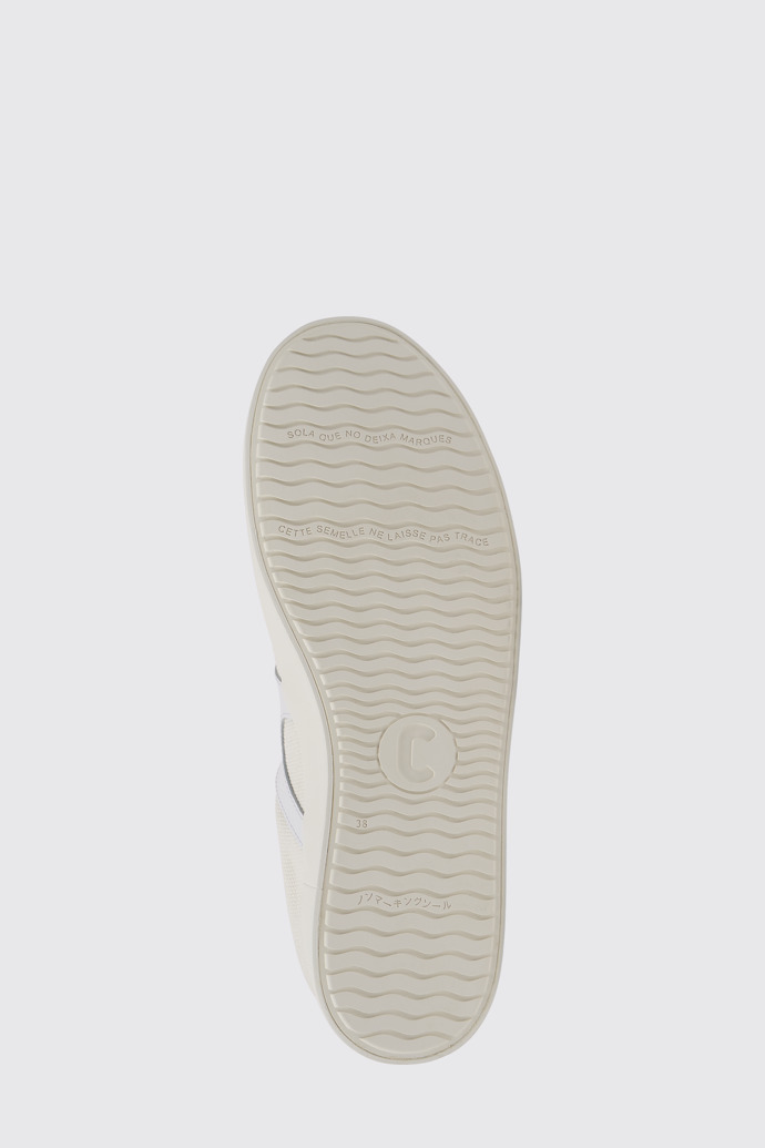 The sole of Imar White leather sneakers for women