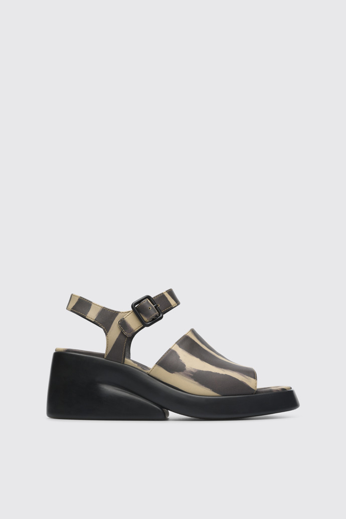 Side view of Kaah Multicolored sandal for women