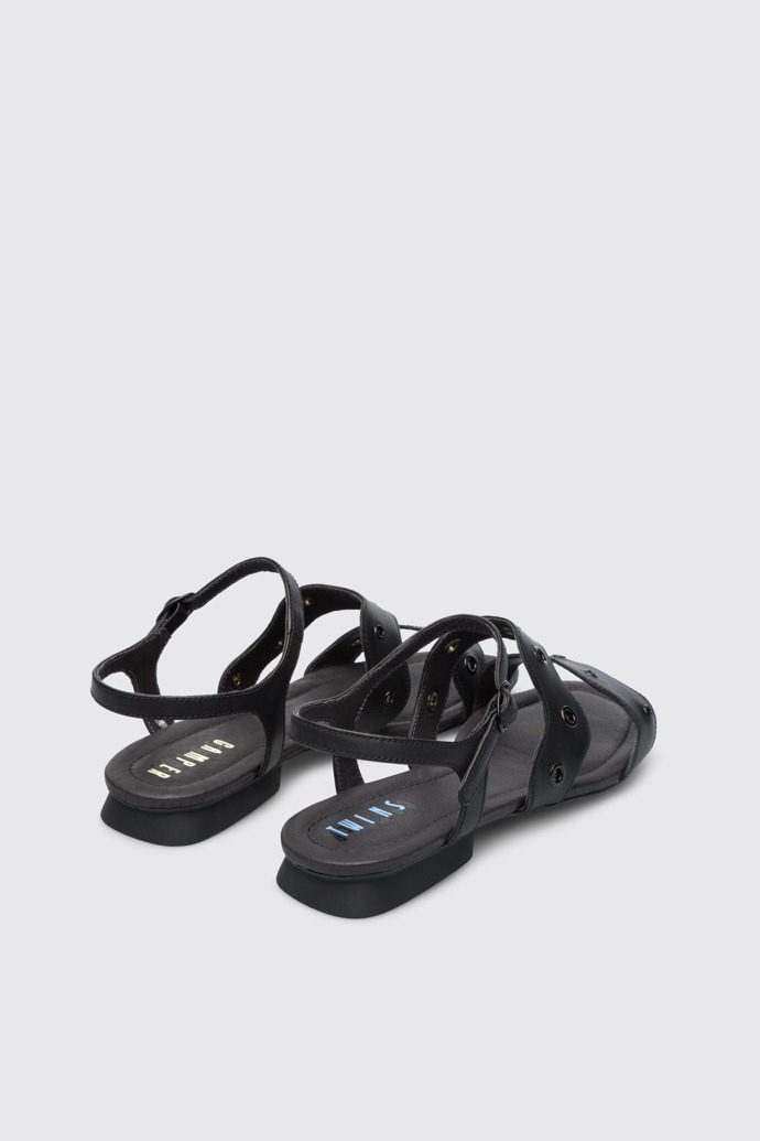 Back view of Twins Black TWINS sandal for women