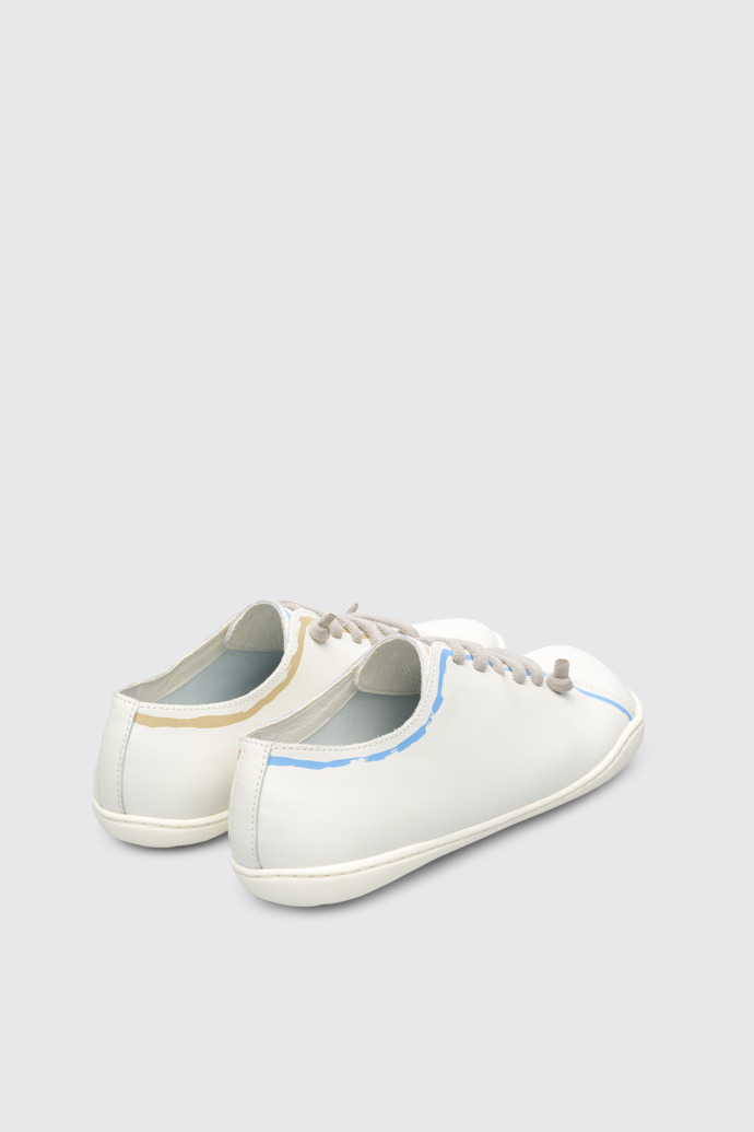 Back view of Twins TWINS white casual shoe for women