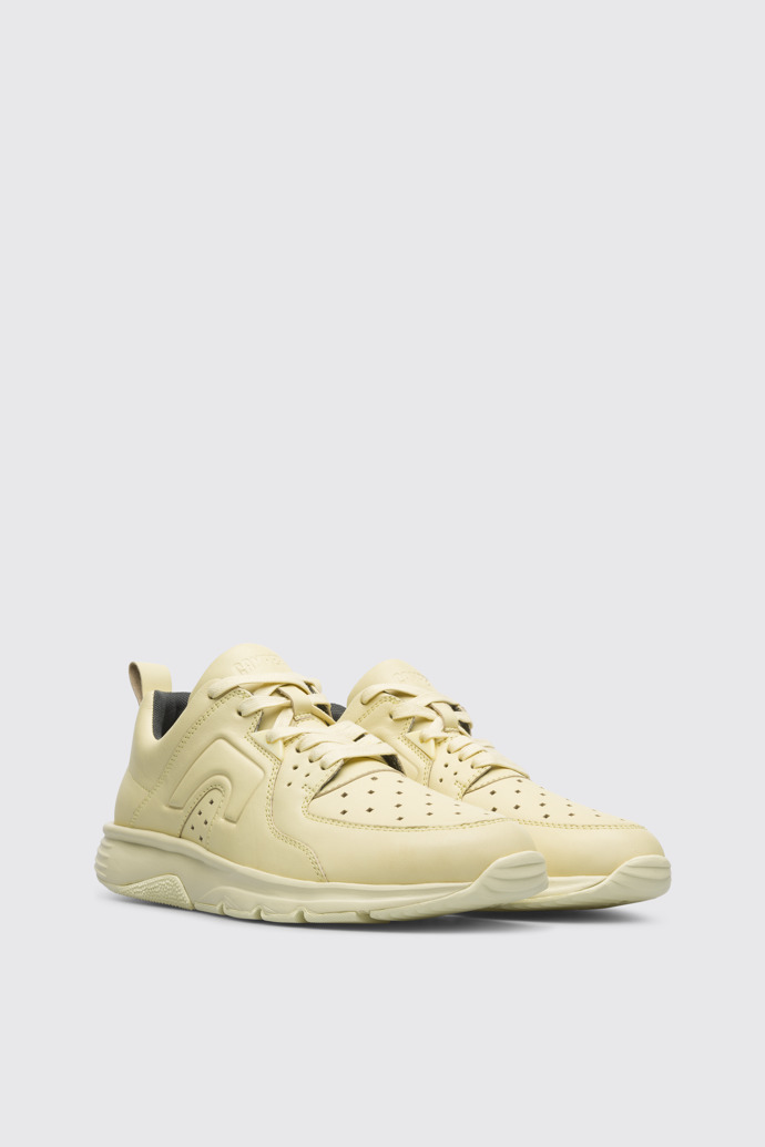 Front view of Drift Yellow sneaker for women