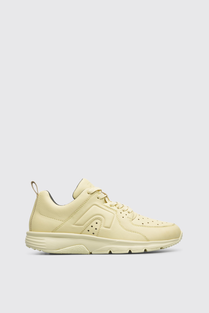 Side view of Drift Yellow sneaker for women