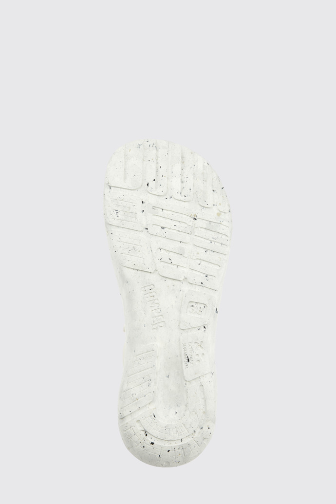The sole of Peu Stadium White non-dyed leather sneakers for women