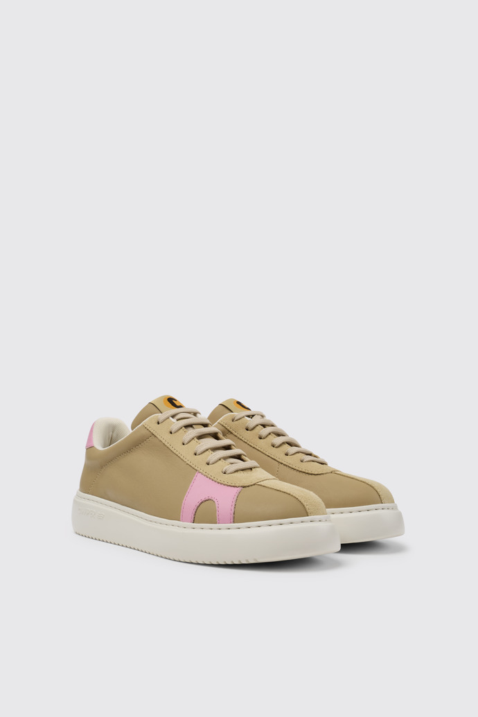 Runner K21 Tenis en color beige y rosas para mujer