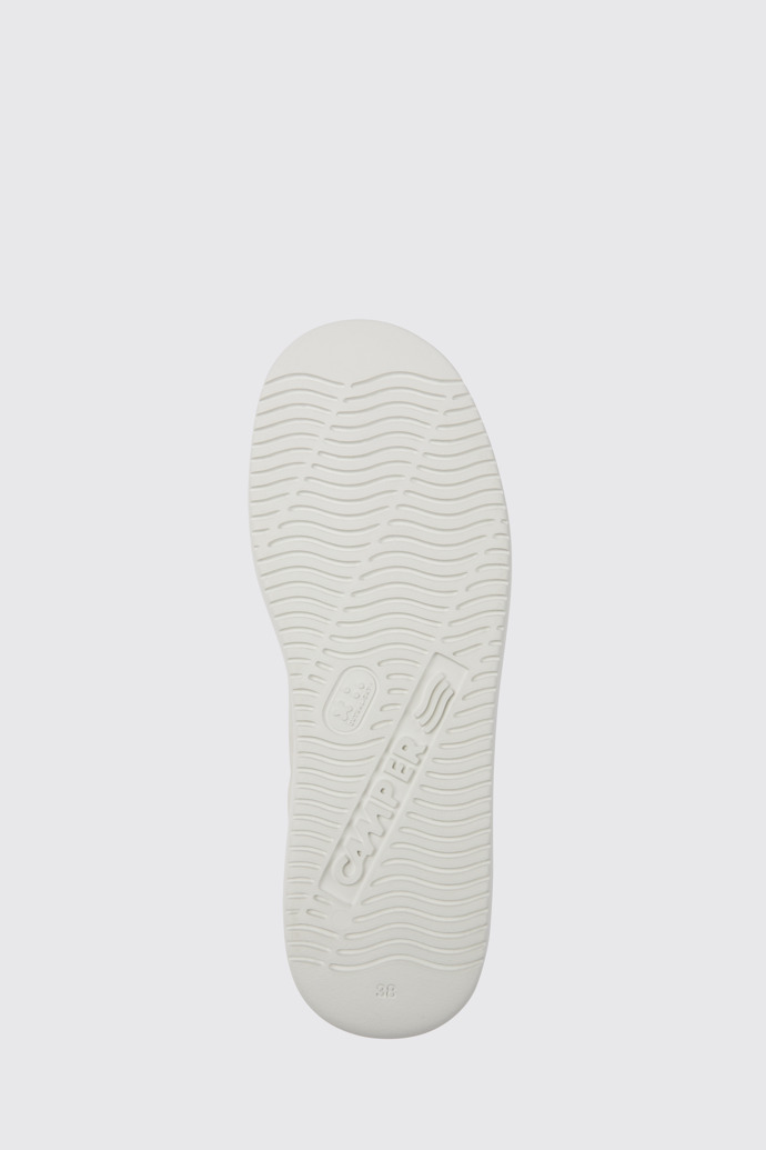 The sole of Runner K21 White non-dyed leather sneakers for women