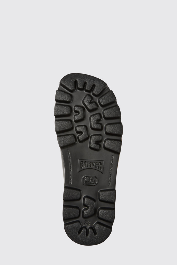 The sole of Brutus Sandal Black leather sandals for women