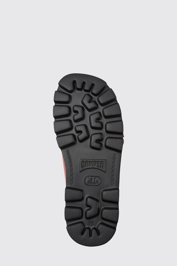 Brutus Sandal Damensandale aus Leder in Rot