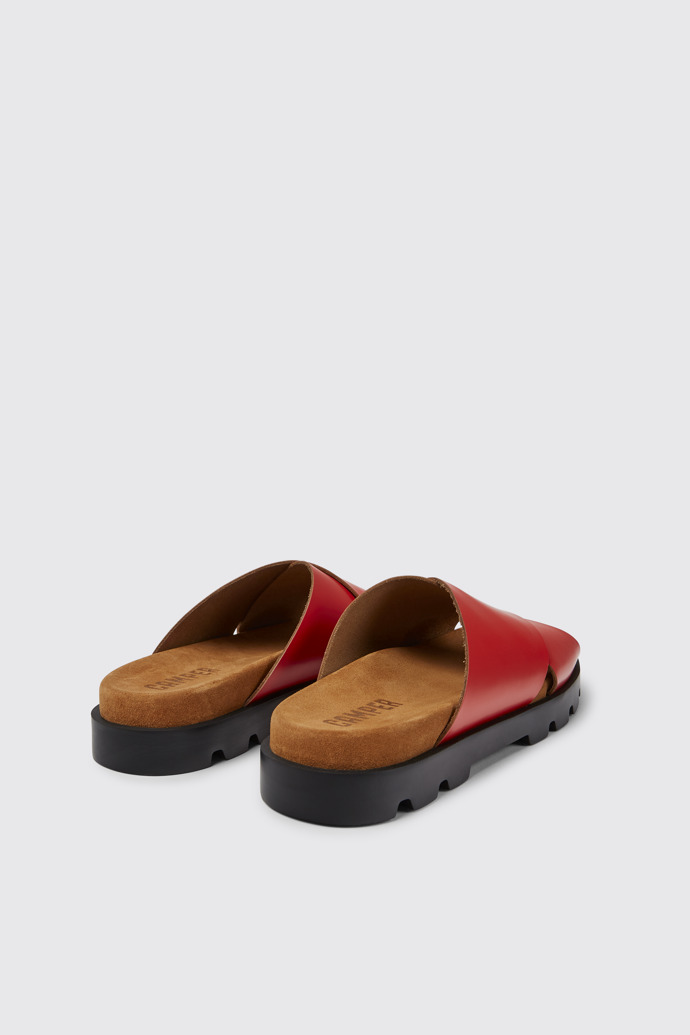 Brutus Sandal Damensandale aus Leder in Rot