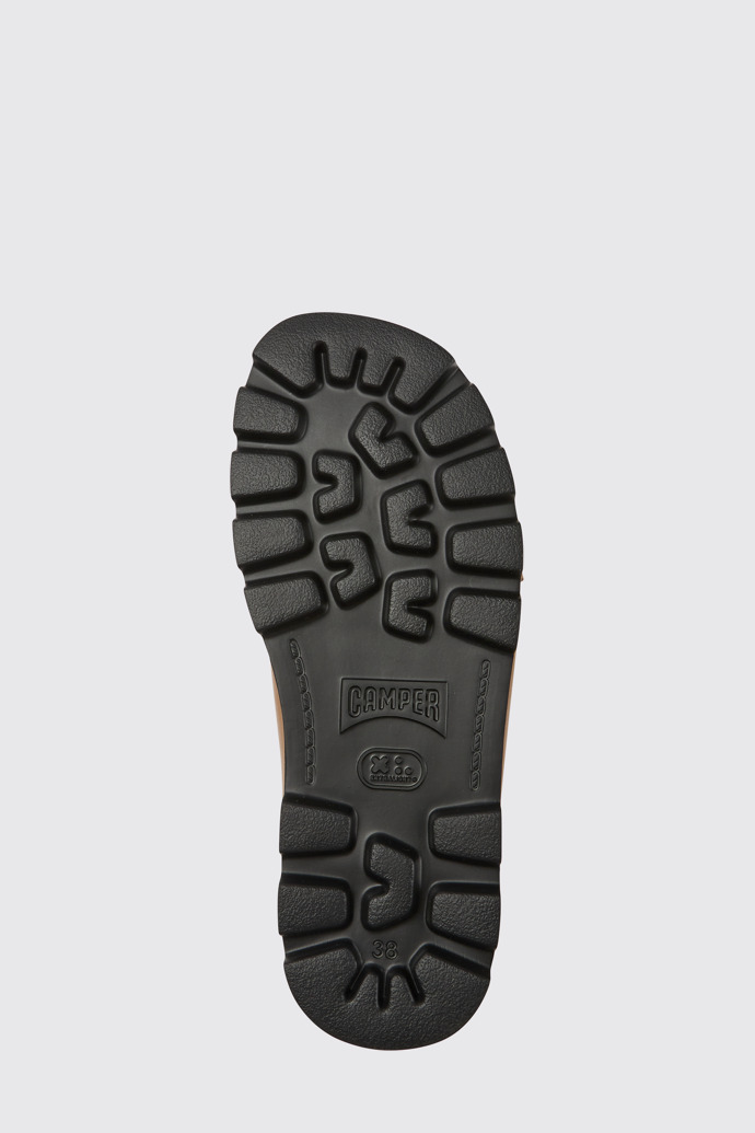 The sole of Brutus Sandal Brown leather sandals for women