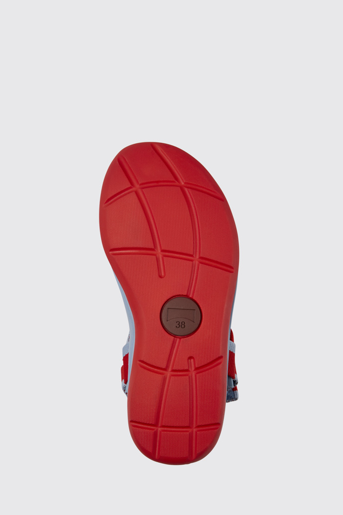 Match Sandalo da donna in PET riciclato rosso e blu