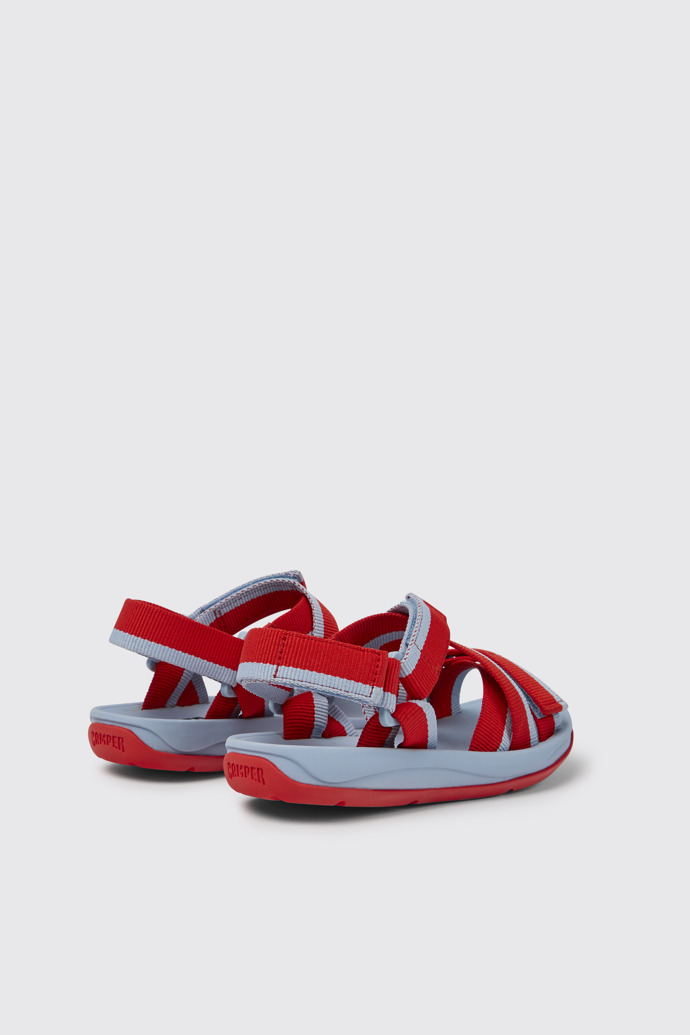 Match Sandalo da donna in PET riciclato rosso e blu