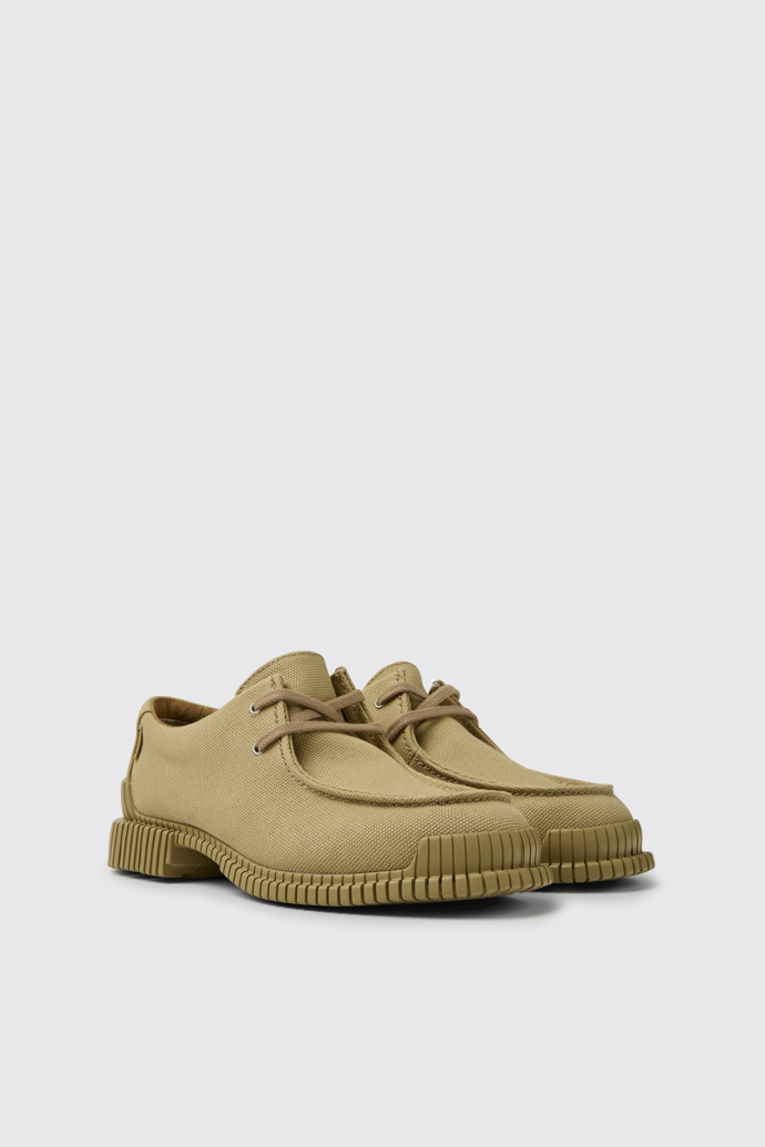 Front view of Pix Beige recycled cotton shoes for women