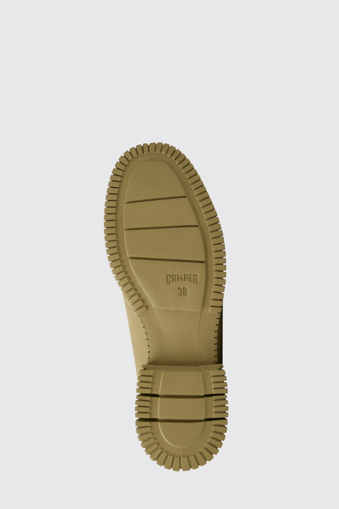 The sole of Pix Beige recycled cotton shoes for women