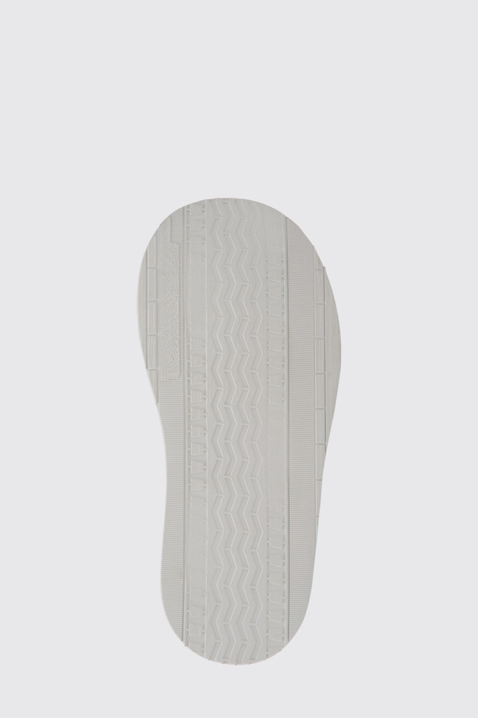The sole of Brothers Polze White leather shoes for women