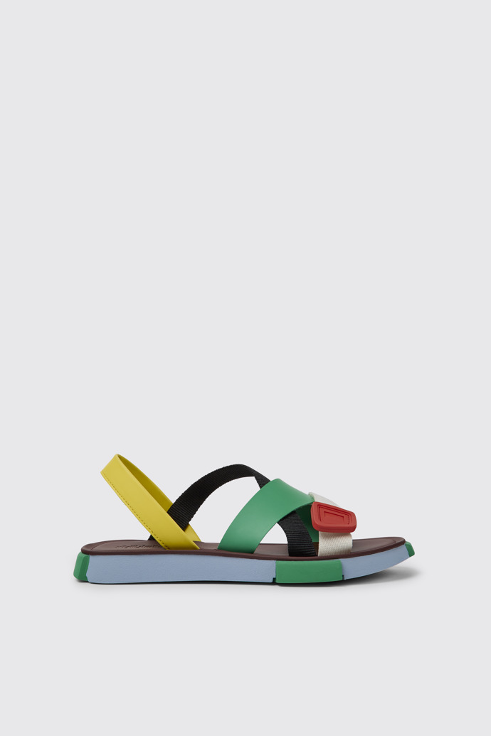 Twins Sandalias de piel multicolores para mujer