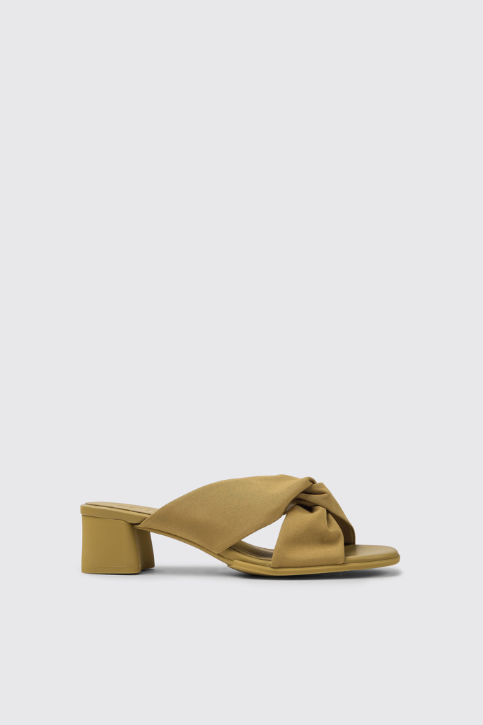 Side view of Katie Brown recycled PET sandals for women