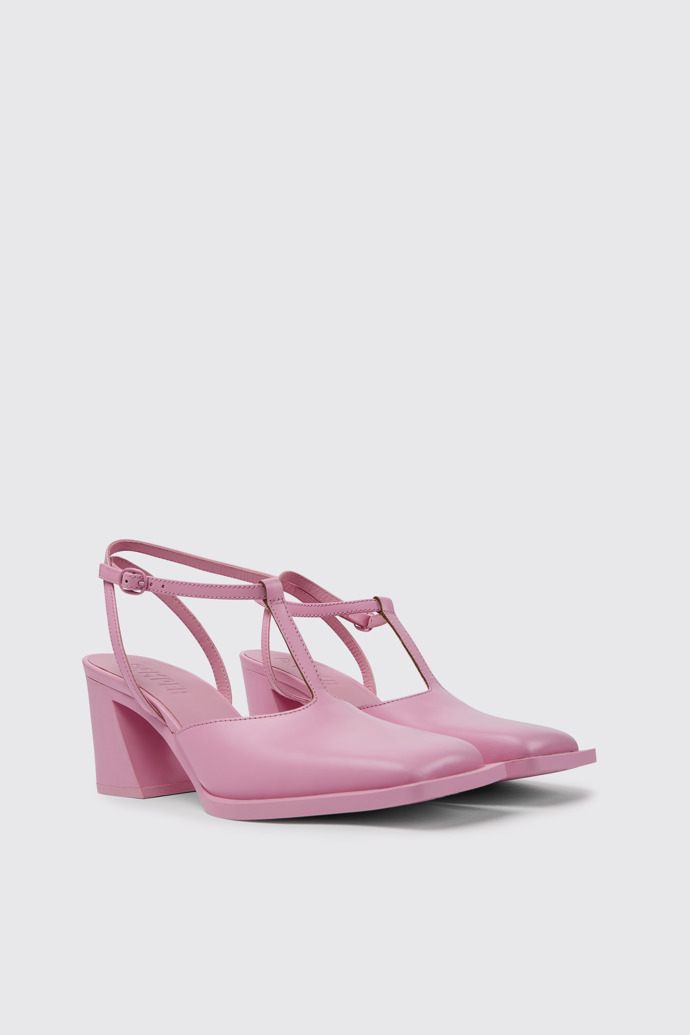 Karole Zapatos de piel con tira en forma de T para mujer