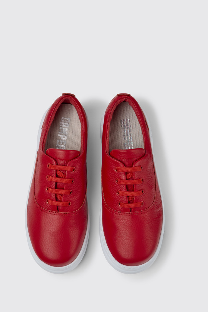 Runner Up Sneakers de piel rojas para mujer