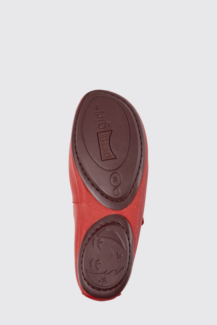 The sole of Right Red leather shoes for women