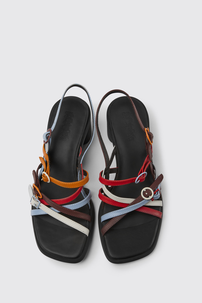 【美品✨】Camper IMAN TWINS フリンジ　マルチカラー　23cm K201713-005_DF.jpg