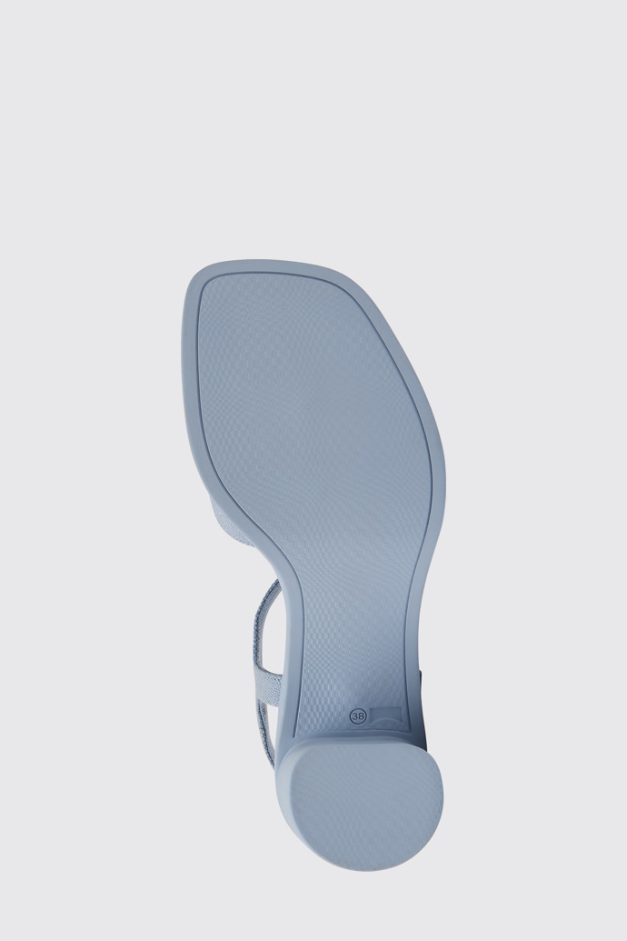 The sole of Meda Blue recycled hemp and cotton sandals for women