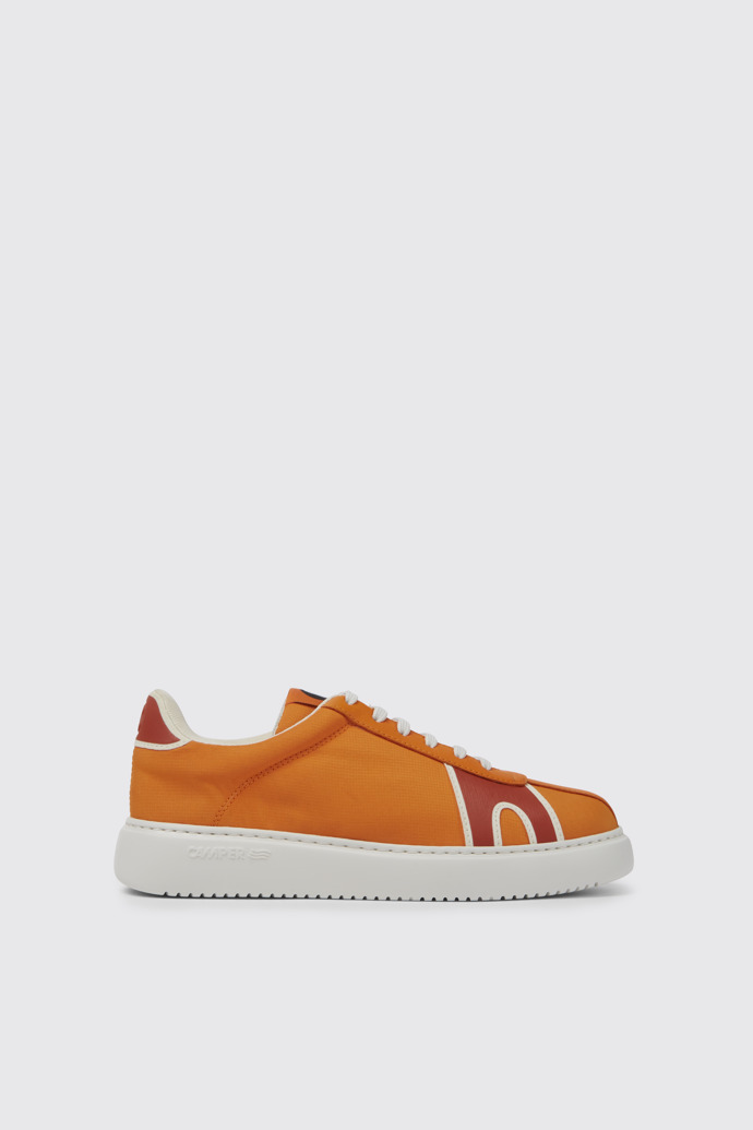 Side view of Runner K21 Orange and red sneakers for women