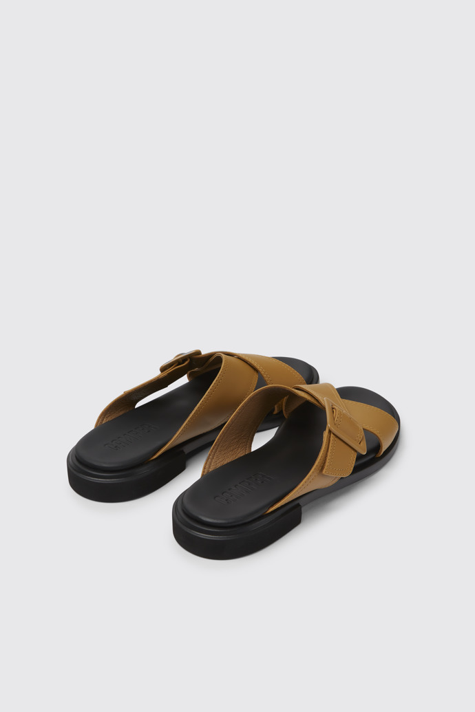 Edy Sandalias de piel marrones para mujer
